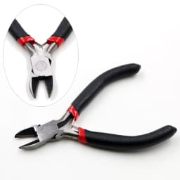 1 Piece Multi-function Stainless Steel Split Ring Opener Needle Nose Pliers Jewelry Making Hand Tool Black Red