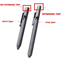 Titanium Alloy Pen With Spinning Top Collection Writing Multi-functional Portable Outdoor EDC Tools