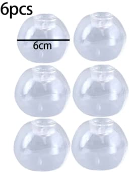 6Pcs Transparent Soft TPR Empty Ball Skins DIY Handmade Bubble Squishy Toy for Stress Relief Squeeze Fidget Toy Crafts Making