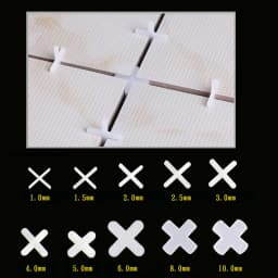 100-300pcs 1/1.5/2/3/4/5/6/8/10mm Plastic Cross Ceramic Tile Leveling System Clips Spacer Ceramic Floor Construction Tools