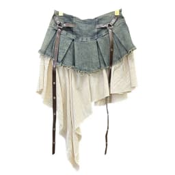 Short Skirts Women Pleated Skirt A Line Elastic Waist Irregular Vintage Elegant Splice Y2k Streetwear Work Sexy 2026 Spring