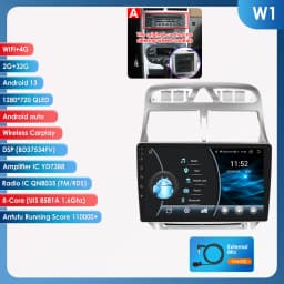 4G Carplay Android Auto Car radio stereo For Peugeot 307 307CC 307SW 2002-2013 Multimedia player GPS navi Audio 2din QLED Screen