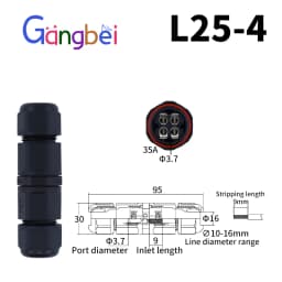 IP68 L12 L16 L20 L25 Waterproof Cable Connector 2/3/4Pin Screw Wiring Terminal Wire Connectors for Electrical Light Junction Box