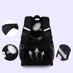 Love Pattern School Bag Backpack Pencil Case lunch bag Three Piece Set Nylon Fabric Waterproof Boy Girl Teenagers Trend Backpack