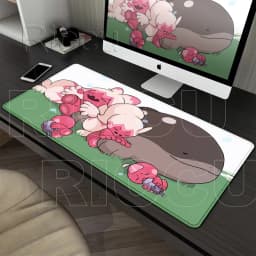 Mouse Pads P-pokemon Tinkaton Gamer Computer Keyboard Rug Rubber Non-slip Mats Kawaii LockEdge Carpet Gaming Accessories XXL Mat