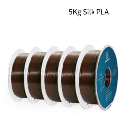 GEEETECH 5Kg 3D Silk PLA Filament 1.75mm Spool Wire For 3D Printer Material Silk Smooth Finish, Good Color Reproduction