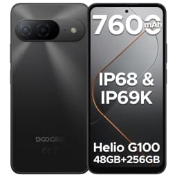 DOOGEE B10 Smartphone IP68 Waterproof Android 16 6.63”Helio G100 7600mAh Battery 48GB RAM(6+42) 256GB ROM Google Pay Supports