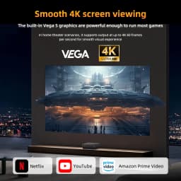 Texhoo MINI PC AMD Ryzen 5 5600H DDR4 16G RAM 512G SSD WIFI6 BT5.2 Dual LAN Dual 4k Display Windows 11 Desktop Computers