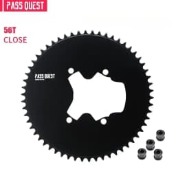 PASS QUEST 110 Bcd 4 Bolt Chainring Narrow Wide for SHIMANO R9200 R8100 R7100 Crank 42T-60T 9-12 Speed 110BCD Chainwheel