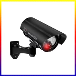 SNQP Fake Camera Dummy Waterproof Security CCTV Surveillance Camera With Flashing Red Led Light Outdoor Indoor