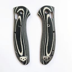 1pair Micarta Blade Handle Patch for BM 550 / 551 Knife Folding with Support Shaft Screw Knife Patch Material DIY Accessories