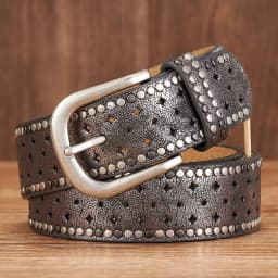 3.7CM Original Design New Vintage Lady Belt Handsome Hollow Out Rivet All-match Fashion Female Belts Quality Women Wide Belt