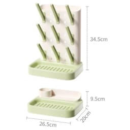 Baby Bottle Drying Rack Multi-layer Large Capacity Drying Stand for Cups Bowls and Accessories Space Saving Countertop Storage