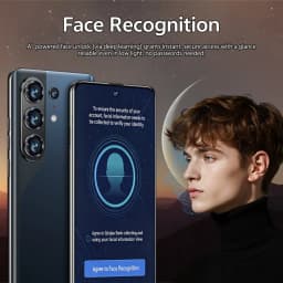 K-Touch Mobile Phones M18 Pro Max Smartphone Android 15 Cell Phone 7.3 Inch Face Unlock 8000mAh Battery 5G Dual SIM 16+48MP Camera Global Version Cellphones