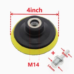 3/4/5/6/7inch M10 M14 Backing Pad Sanding Holder Disc Hook and Loop Polishing Backer Plate Drill Rod for Polisher Grinding Tool
