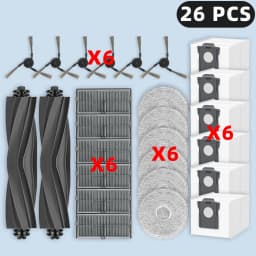 Compatible For (Dreame L10s Ultra Gen 3, L40 Ultra Gen2, L50 Ultra AE / CE, X40 Ultra Complete) Parts Brush Filter Mop Dust Bag