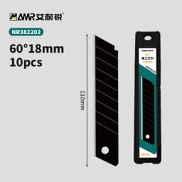 AMR 10//30/50 PCS Replaceable Knife Blade 18mm/9mm Width Metal For Home School Suplie Art Craft Paper Box Cutting Utility Knife