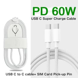 1-50Pcs Original PD 60W Fast Charging Type C Cable For Apple iPhone 13 14 12 11 17 Air 15 16 Pro Max Plus Weaving Charging Cable