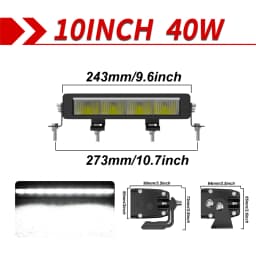 CO LIGHT LED Light Bar 52 Inch 60,000LM DRL Spot Flood Combo Beam Driving Off Road Fog Work for Truck Pickup ATV UTV SUV 12V 24V