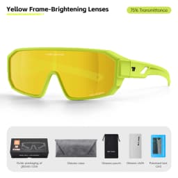 WEST BIKING Polarized Cycling Glasses Fit Over Myopic Sunglasses HD Large Frame Fishing Driving Goggles MTB Road Bike Eyewear