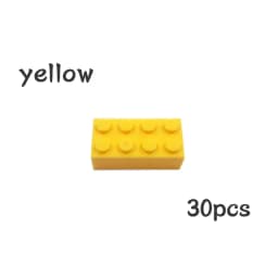 30pcs Bulk Blocks Building Bricks Thick 2X4 Educational Assemblage Construction Toy for Children Size Compatible With Brand 3001