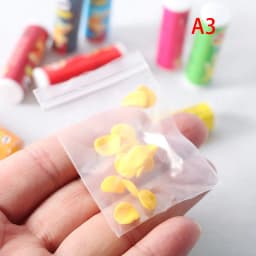 4pcs/set 1:12 Dollhouse Mini Canned Potato Chips Miniature Food Toy Model Shooting Props Excluding Potato Chips