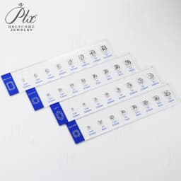 Comparison Ring Sizer Tester 5A CZ Moissanite Diamond Jewerly Dealer Tools Set Tools Size Shape Reference Top Quality Wholesale
