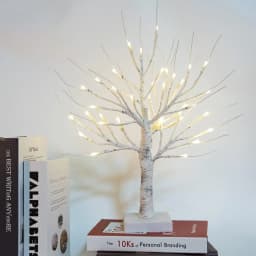 1pc 36LED White Birch Tree Artificial Branch Table Light with Adjustable Powered by 3AA or USB For Home Bedroom Festival Decor