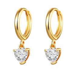 CRMYA Silver Gold Filled Dangle Earrings For Women CZ Zircon Long Water Drop Earring Men Jewelry Circle Ear Ring Wholesale