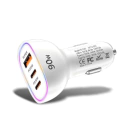 90W USB C Car Charger Multi Port Dual PD 30W Super Fast Charging Adapter for iPhone 17 16 15 Macbook Samsung Android Phone