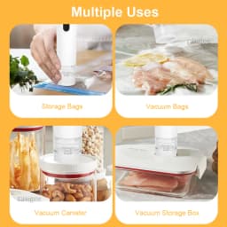 Electric Vacuum Sealer Pump Handheld Air Pump for Food Fresh-Keeping Home Portable Rechargeable Automatic Sealing Machine