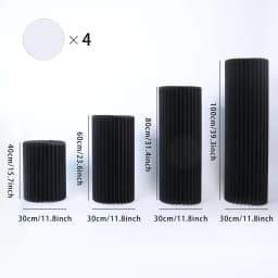 Foldable Paper Columns Display PedestalStand Cylinder Pedestal Stand Cardboard Flower Stand Dessert Table Wedding Birthday Party