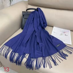Luxury Solid Winter Scarf Women Pashmina Shawls Soft Scarves Wraps Cashmere Feel Blanket Warm Stoles for Lady Outdoor Bufanda