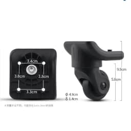 2Pcs/Pack Luggage Wheel for Delsey Wheels Replacement Suitcase Repair Accessories Omni-directional Wheel Mute