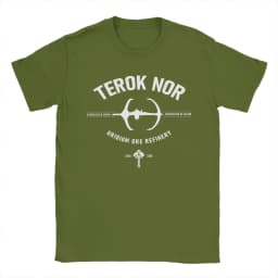 Men T-Shirt Star Treks Deep Space Nine Terok Nor Novelty 100% Cotton Tee Shirt Short Sleeve T Shirt O Neck Clothing Graphic