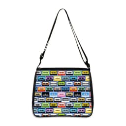 Cassette Tape Recorder Printing Handbag Back To 80s 90s Women Shoulder Bags for Travel Underarm Leisure Adjustable Crossbody Bag