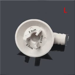 Air Conditioner Ac External Unit Drain Hose Connector Elbow Fitting With Rubber Ring