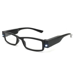 KLASSNUM Magnifying Glasses Men Reading Glasses with Led Light Women Magnifier Light Up Night Presbyopic Glasses Diopter +1- +4