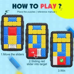 Kid Boys Huarong Road Smart Sensor Brain Game Teaser Sliding Puzzles Logical Thinking Interactive Toy Board Game Gift