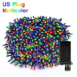 Energy Saving LED Outdoor Garden String Lights 10M 20M 30M 50M 100M Solar/EU/US Plug Charging LED Christmas Lawn Luminous Lamp