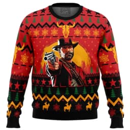 Arthur Morgan Red Dead Redemption 2 Ugly Christmas Sweater Gaming r Series Men's and Women's Winter Fashion Casual Sweatshirt