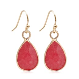 Waterdrop Natural Stone Dangle Labradorite Earrings for Women Newly Designed Female Daily Wear Wholesale Dropshiping