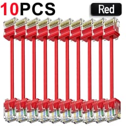 1/5/10Pcs CAT6A Slim RJ45 UTP Network Cord 10Gbps Cat6A Patch Cable for NAS PS5 Patch Panel to Switch Flexiable Cat6a 10/20/30CM