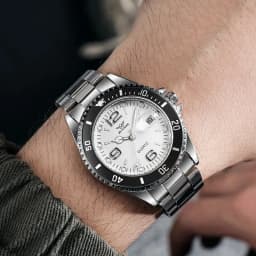 Classic Men's Quartz Watch High Quality Luxury Round Business Sport Wristwatch Relogio Stainless Steel Date Clock (Without Box)