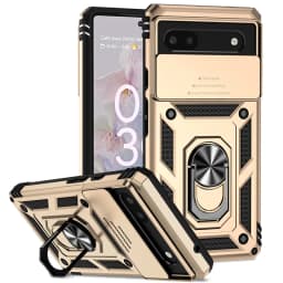 Slide Camera Protect Cover For Google Pixel 6 7 8 Pro Pixel8 Magnetic RIng Holder Shockproof Armor Phone Case For Pixel 6A 7A 8A