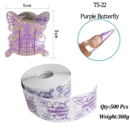 500Pcs Nail Paper Extension Stencil Forms Stickers Holder for Gel Acrylic Tips Builder French Nail Form Tip False Nails Art Tool