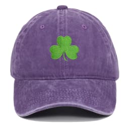 Ireland Green Baseball Cap Retro Clover Embroidered Sunscreen Hat for Men And Women Trendy Couple Duckbill Cap
