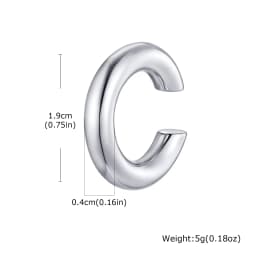 1pc Clip Earrings with Chain Stainless Steel for Women Men Punk Tassel Hoop Ear Cuffs Painless Non Piercing Fake Earring Jewelry