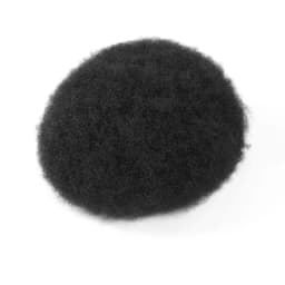 Afro Toupee for Men Thin Skin Human Hair Replacement System Mens Hair Prosthesis African American Full PU Man Hairpiece #1