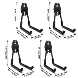 Heavy Duty Metal Hook Garage Organizer Wall Mount Anti-slip Bicycle Hanger Hooks Storage Hook For Ladders Garden Tool